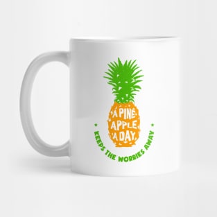 Hand Drawn Pineapple With A Funny Quote. Creative Illustration Mug